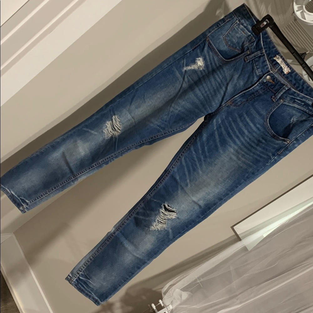 Free People Classic Blue Denim Jeans